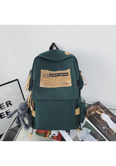 Mavi Kore Versiyonu Schoolbag Unisex Ortaokul Öğrencisi Su Geçirmez Moda Marka Sırt Çantası Erkek Büyük Kapasiteli Çift Sırt Çantası 30x14x40cm