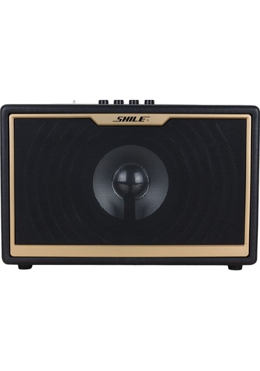 Shile Sd-1 Portatif Hoparlör El Mikrofonlu Usb Sd Kart Bluetooth Seyyar Anfi Taşınabilir Hoparlör