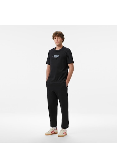 Tommy Hilfiger Erkek Normal Kesim Baskılı Pamuklu Kısa Kollu Siyah T-shirt-15051