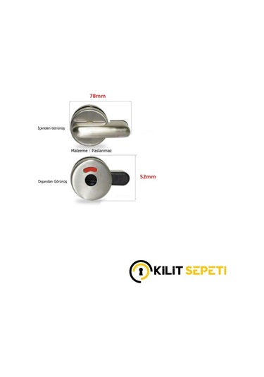 Yuma Wc Kabin Kilidi Ym-709-k-135