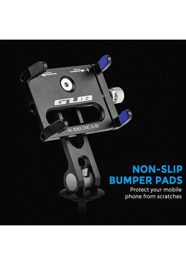 Novahub 50-100mm Uyumlu Alüminyum Bisiklet Telefon Tutucu Seti - 112g, Çok Renkli Kullanım Kılavuzu Dahil Çok Renkli