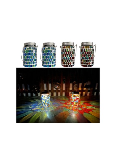 Singree Güneş Enerjili Masaüstü Bahçe Lambası, Suya Dayanıklı Ve Otomatik Açma/kapama Özellikli, Mavi Mavi