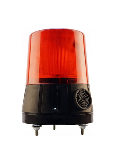 Mesan Ø110 Döner Buzzer Vida Montaj Lamba Kırmızı 220Vac Ms 840.1.220Vac