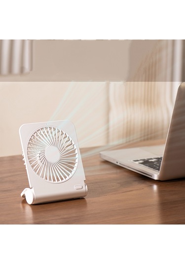 Sessiz Usb Küçük Masa Vantilatörü Hava Akışlı Beyaz,