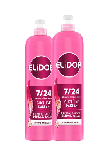 Elidor 7/24 Şekillendirici Bakım Kremi Güçlü Ve Parlak 240 Ml X2