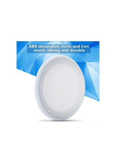 Moveevo 2 Adet 6.5 İnç Hoparlör Kapağı - Demir Ağı + Abs Malzeme, Toz Ve Çarpma Korumalı, Ev, Araba, Tavan Hoparlörleri İçin