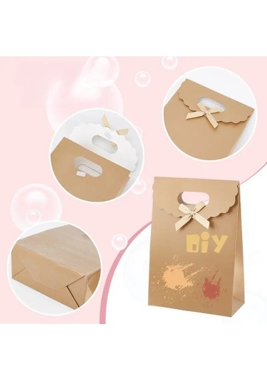 El Geçme Kraft Çanta, Hediye, Alışveriş, Butik, Parti Ve Paketlem