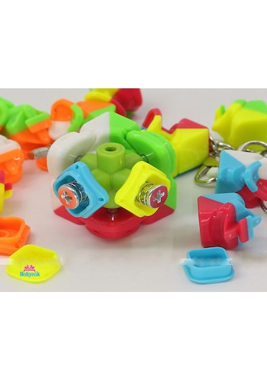 Qiyi 3x3 Anahtarlık Zeka Küpü Akıl Küpü Rübik Küp