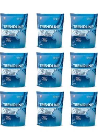 Trendline Tozsuz Silika Kedi Kumu 3,6 Lt 9 Adet