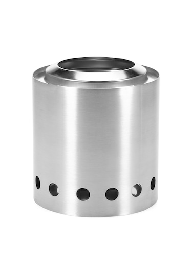 Symbee Paslanmaz Çelik Tek Parça Mangal Ocağı - Yüksek Isıya Dayanıklı, Az Dumanlı, İyi Havalandırma Gümüş