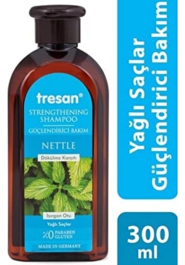 Tresan Isırgan Otu Güçlendirici Yağlı Saçlar için Şampuan 300 ML