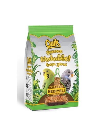 Quik Gurme Muhabbet Kuşu Yemi Krakerli 500 G