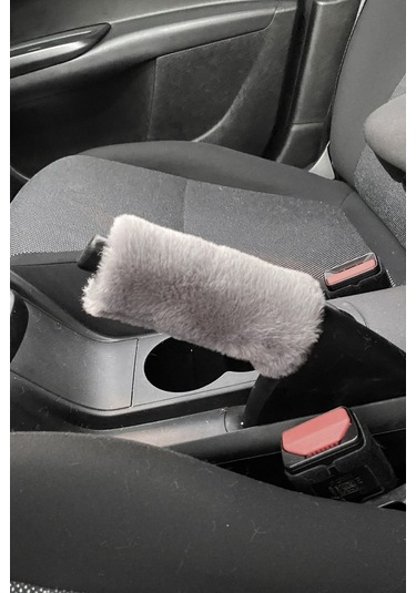 Yumuşak Peluş El Freni Süsü Gri Gri