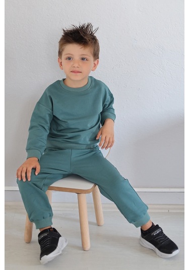 Babywom Basic Mevsimlik Eşofman Takımı- Petrol Mavi