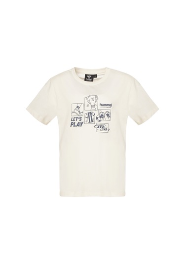 Hummel Semenyo Çocuk Kısa Kollu Tişört 912255-9157 Ekru