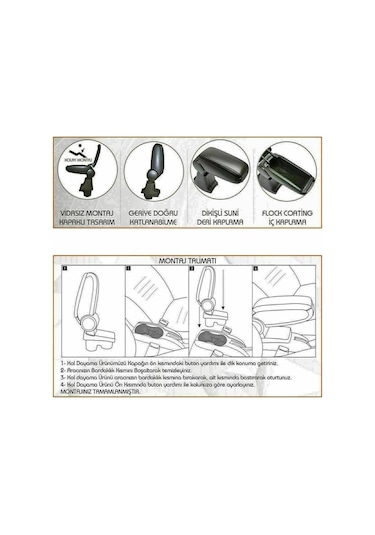 Vw Golf 5 Kol Dayama Kolçak Vidasız Orta Konsol Niken