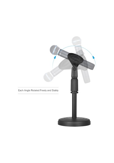 Xiyyadms Yüksekliği Ayarlanabilir Metal Mikrofon Stendi - Maksimum 345mm Yükseklik