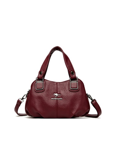 Yeni Şık Kova Çanta Bayan Doku Retro Omuz Çapraz Çanta Gelişmiş Elde Taşınabilir Sebze Sepeti Anne Çantası Kırmızı Ana Resim Rengi Diğer