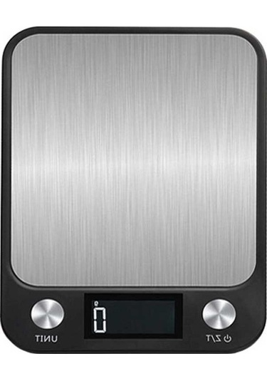 Dijital Akıllı Terazi - 15kg Tartım, Siyah Gıda Terazisi Siyah
