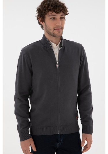 U.s. Polo Assn. Erkek Antrasit Hırka Triko 50298268-vr006 Antrasit