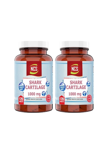 Köpek Balığı Kıkırdağı + Demir + Vitamin D 3 + Shark Cartilage 120 Tablet 2 X Kutu