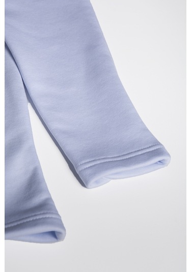 Erkek Beyaz Rahat Kalıp Yarım Fermuarlı Bato Yaka Basic Sweatshirt 21k-5200179-2 - Beyaz