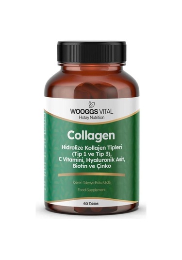 Wooggs Vıtal Collagen Tipleri Tip 1 Ve Tip 3 ,iteg 60 Tablet