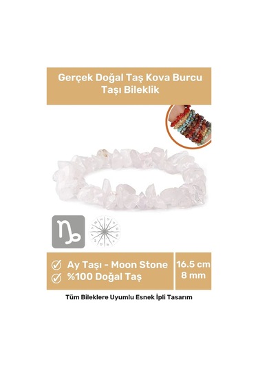 Enenstyle Fashıon Boutıqueunisex Oğlak Burcu Enerjisini Yükselten Doğal Taş Bileklik Oğlak Burçları Için Burç Taşı Bileklik Çok Renkli Çok Renkli