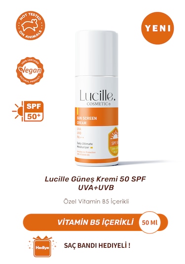 Lucille Güneş Kremi 50 Spf -uva+uvb Özel Vitamin B5 İçerikli