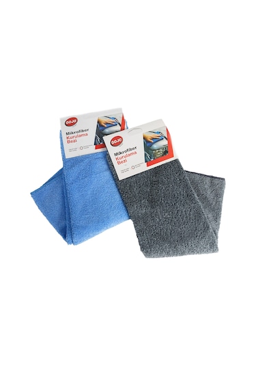 Gojo Mikrofiber Kurulama Havlusu 50x70 Cm 2 Adet Mavi-gri