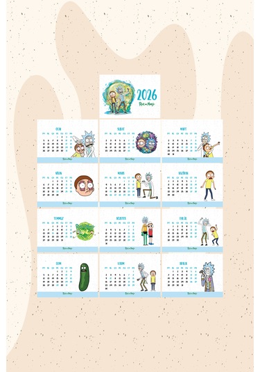 Rick Tasarım 2026 Masa Takvimi