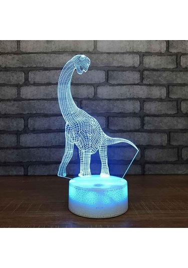 Goldenqian Çocuklar Için Dinozor Resimleri Lambası 3d Gece Lambası, 16 Renk Değişimi Ve Uzaktan Kumandalı 3d Illüzyon Lambası, Erkekler Ve Kızlar Için Doğum Günü Hediyesi Uq5b4d Siyah