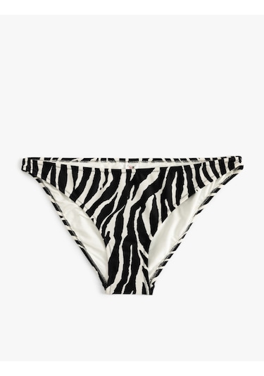 Koton Zebra Desenli Bikini Altı Astarlı Siyah Çizgili 4sak00101mm