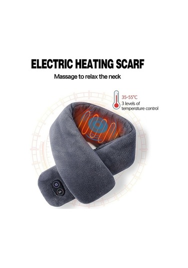 Electronıc Outlet Yumuşak Usb Titreşimli Sıcak Şal Masaj Leezsing Kış Kadın Isıtmalı Erkek Elektrikli Boyunluk-792 Atkı Tl Çok Renkli