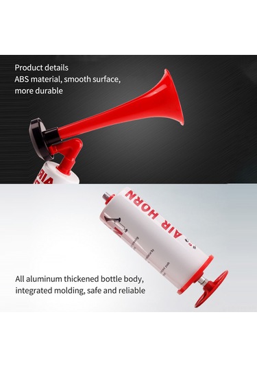 Dianziye Plastik Ve Alüminyum El Tutan Hava Borusu - 120db Yüksek Ses, Deniz, Kamp, Spor Etkinlikleri Ve Acil Durumlar İçin Taşınabilir Alarm