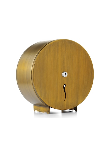 ARGESAN-Paslanmaz Çelik Jumbo Tuvalet Kağıtlığı MINI Q22 cm-ANTİK