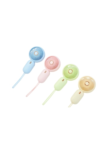 Avuç İçi Taşınabilir Şarjlı Mini Vantilatör El Fanı Mavi Ym88196