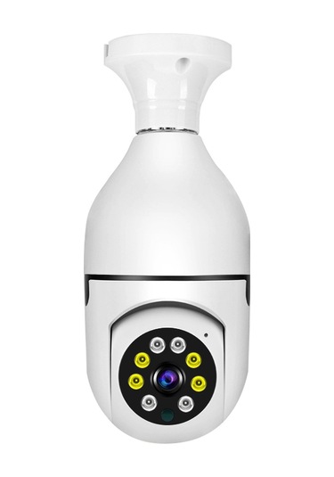 Teltree Q11 Wifi Panoramik Kamera: 360 Tam Görünüm, 1080p Hd, İki Yönlü Ses, Otomatik Takip, Gece Görüşü, E27 Lamba Tabanı Tekli Paket