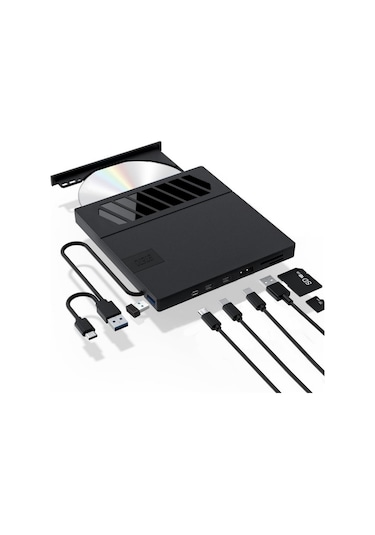 Sones Bt670 Sd Tf Kart Yuvalı Çok İşlevli Harici Optik Sürücü Dvd Yazıcı
