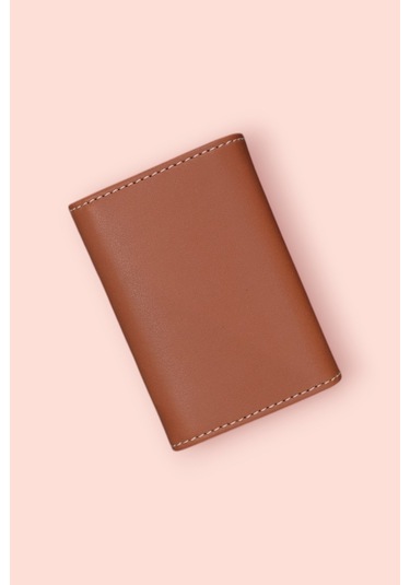 Modica Paris - Vegan Deri Akordiyon Kartlık Cüzdan Şıklık Ve Fonksiyonun Buluştuğu Kusursuz Tasarım Taba