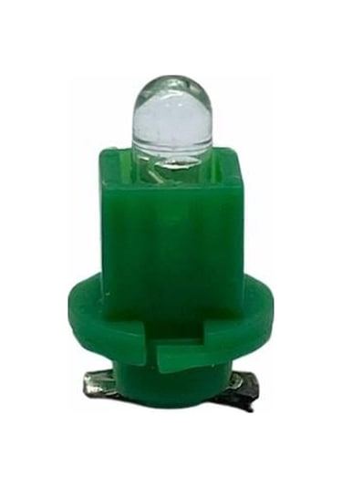 12v Duylu Gösterge Ampulü Dipsiz 1.2 W Yeşil Arkadan Tırnak