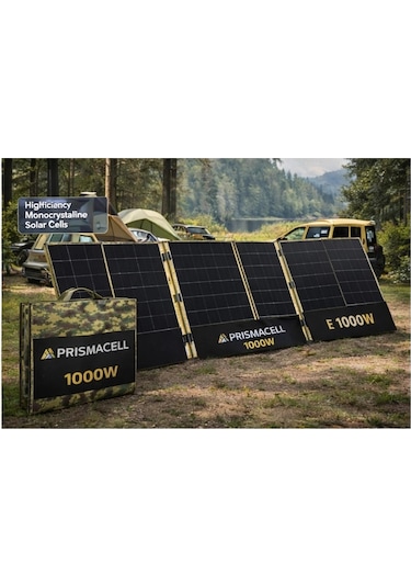 Prismacell 1000 Watt 1000w Katlanabilir Solar Panel Topcon Hücreli Yüksek Performanslı Katlanır Güneş Paneli