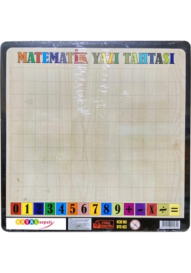 Hayal Ahşap Tutmalı Bul Tak Yapboz Sayılar