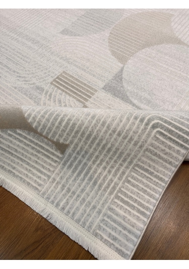 İskandinav Tarzı Natural Renkli Makina Halısı 160x230 Natural