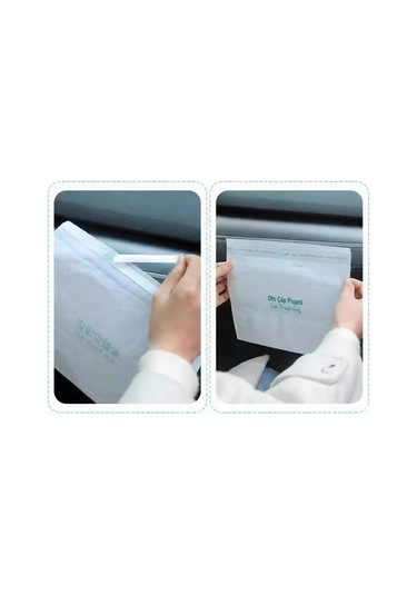 Pratik Su Geçirmez Oto Araba Çöp Poşeti Yapışkanlı 20 Adet