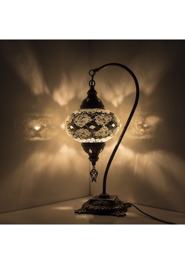 Dekoratif EL YAPIMI ABAJUR DEKORATİF BAŞUCU LAMBASI