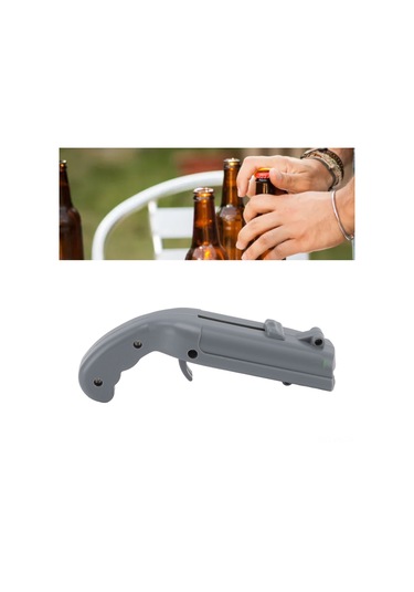 Kangvka Pp Malzeme Atıcı Şişe Açıcı, Kolay Kullanım, Taşınabilir, Bira Ve Kola İçin, Gri Renk Gri