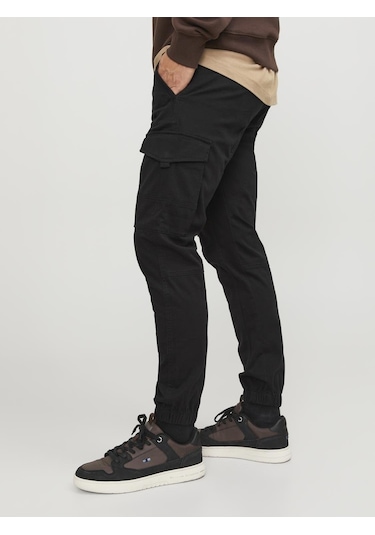 Jack & Jones Erkek Pantolon Paul Flake Akm 542 Black Noos-27903 Siyah