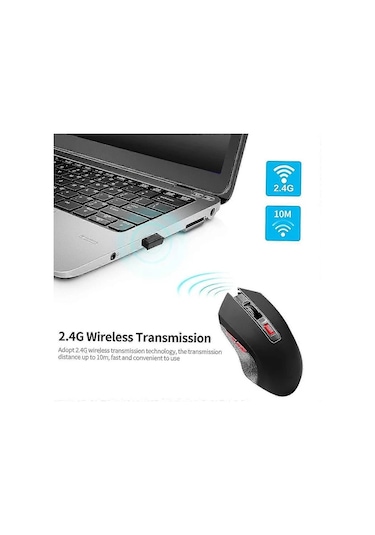 /ea/ywyt G817 Kablosuz Fare 2.4g Kablosuz Oyun Faresi 2400dpı 6 Düğmeli Optik Ergonomik Fare