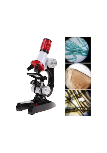 Techtic 100x-1200x Eğitici Mikroskop Kiti Zoom Science Led Işıklı
